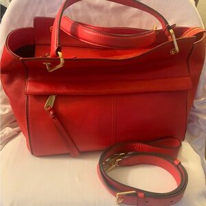 Cole Haan Vibrant Red Tote Bag